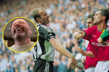 Shearer referenced an altercation with the Man United legend that nearly led to a scuffle